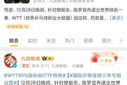 国际乒联持股WTT85%引发财务疑云：剩余15%股份背后隐藏着什么秘密？