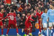 英超之夜，利物浦5-0大胜西汉姆联，曼城2-0，热刺被绝平，谁是真正的赢家？